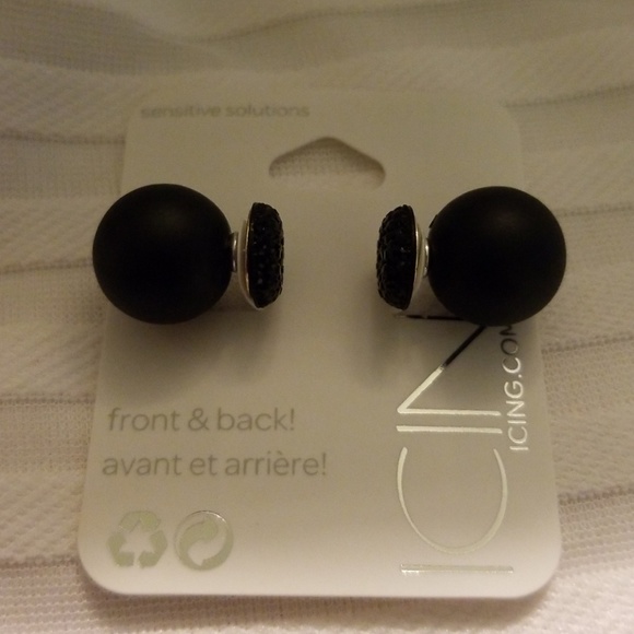 Icing Midnight Magic Double Sided Stud Earrings - Picture 8 of 8